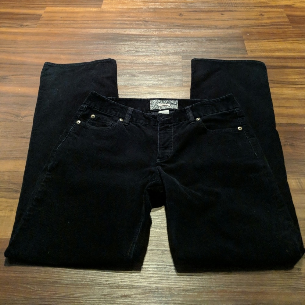 J Crew Black Bootcut Cords 8R